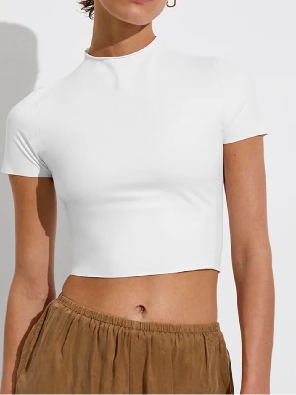 Left on Friday Rays SPF Top in Coconut (White)